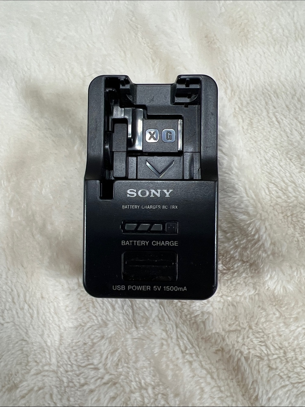 Sony Black Battery Charger BC-TRX USB Power